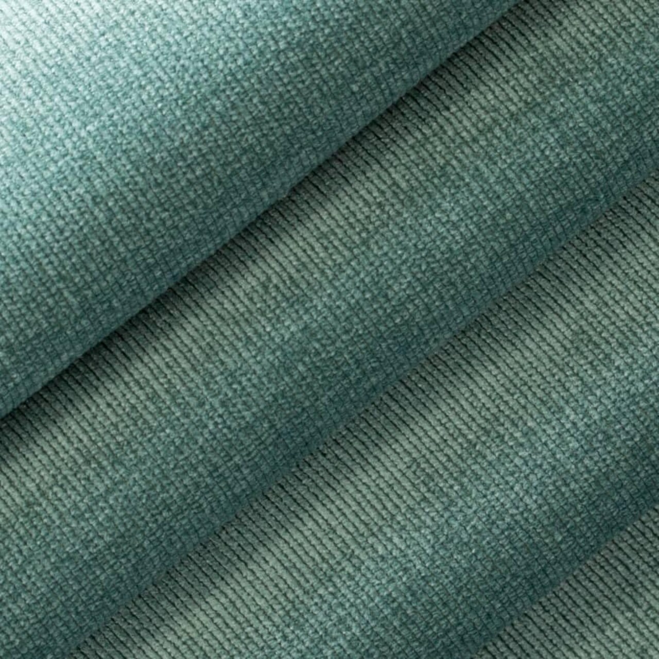 Turquoise Fade Resistant Plain Microfiber Velvet Upholstery Fabric by The Yard - SKU: Hailey Turquoise